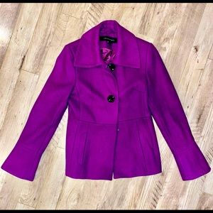 Bomber style wool jacket